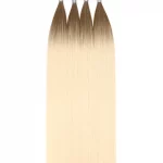 25 extensions a chaud ombre hair 4 marron glace chatain 50 cm