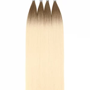 25 extensions a chaud ombre hair 4 marron glace chatain 50 cm