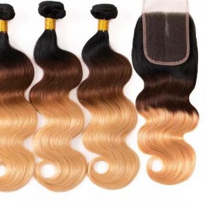 meche indienne ondul par 3 avec closure