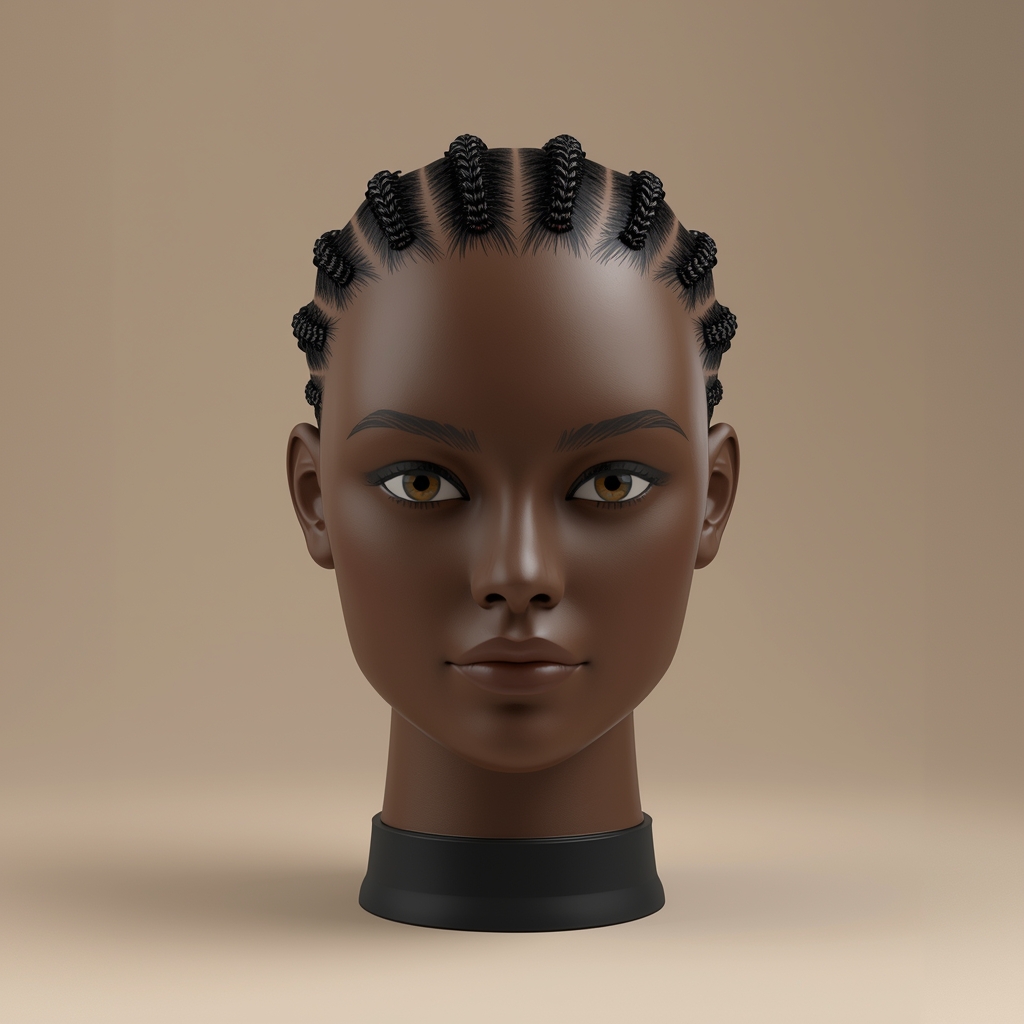 lucid origin ultra realistic studio photography of an african mannequin head without facial f 0